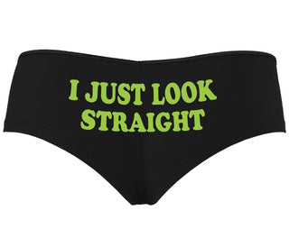 I Just Look Straight - Black Boyshort