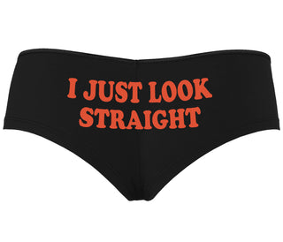 I Just Look Straight - Black Boyshort