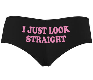 I Just Look Straight - Black Boyshort