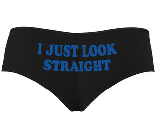 I Just Look Straight - Black Boyshort