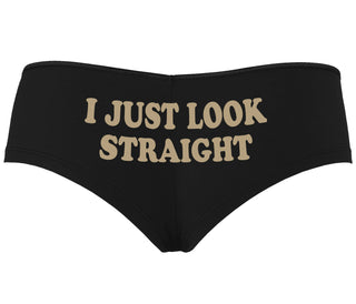 I Just Look Straight - Black Boyshort