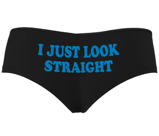 I Just Look Straight - Black Boyshort