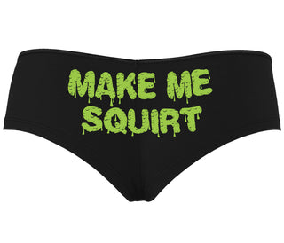 Make Me Squirt Wet - Black Boyshort