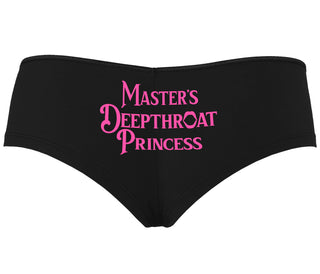 Master's Deepthroat Princess - Black Boyshort