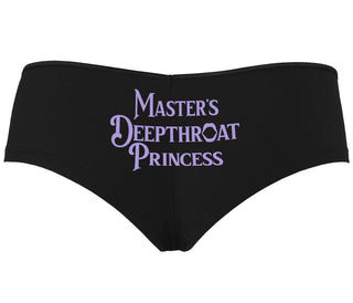 Master's Deepthroat Princess - Black Boyshort