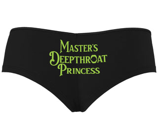 Master's Deepthroat Princess - Black Boyshort
