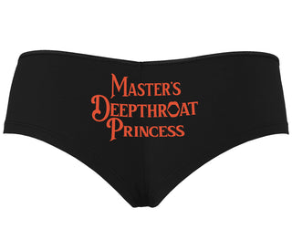 Master's Deepthroat Princess - Black Boyshort