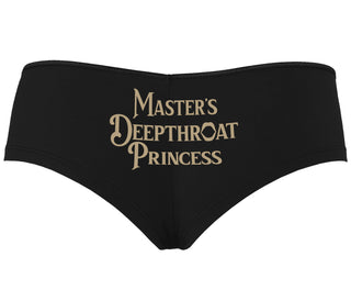 Master's Deepthroat Princess - Black Boyshort
