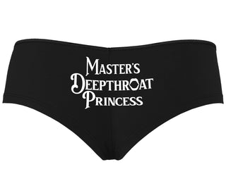 Master's Deepthroat Princess - Black Boyshort
