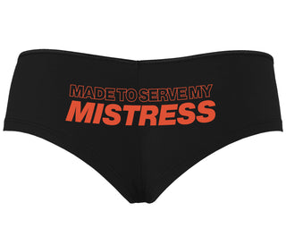 Made To Serve My Mistress - Black Boyshort