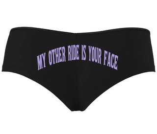 My Other Ride Is Your Face - Black Boyshort