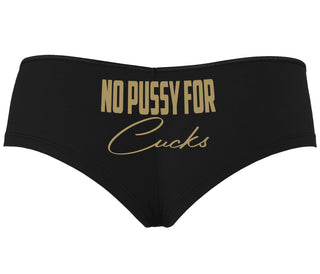 No Pussy For Cucks - Black Boyshort