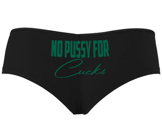 No Pussy For Cucks - Black Boyshort
