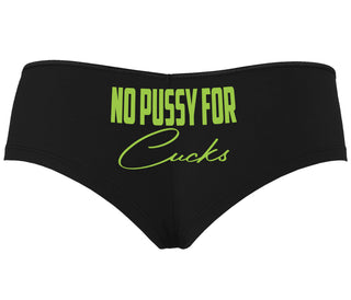 No Pussy For Cucks - Black Boyshort