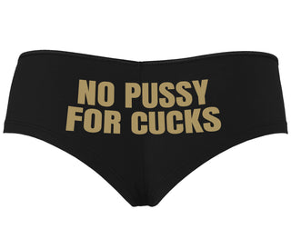 No Pussy For Cucks - Black Boyshort