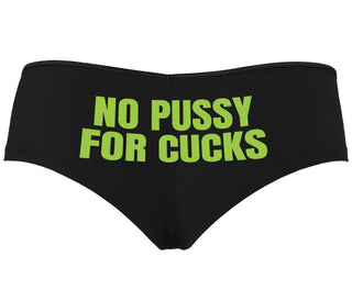 No Pussy For Cucks - Black Boyshort