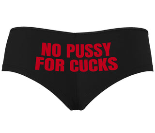 No Pussy For Cucks - Black Boyshort