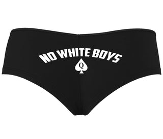No White Boys - Queen Of Spades - Black Boyshort