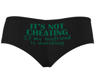 It’s Not Cheating If My Boyfriend Watches - Black Boyshort