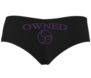 Owned With BDSM Symbol - Black Boyshort