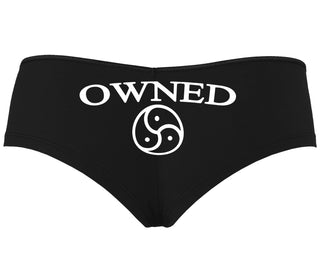Owned With BDSM Symbol - Black Boyshort