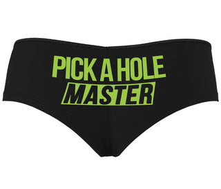 Pick A Hole Master - Black Boyshort