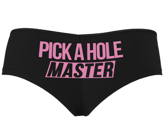 Pick A Hole Master - Black Boyshort