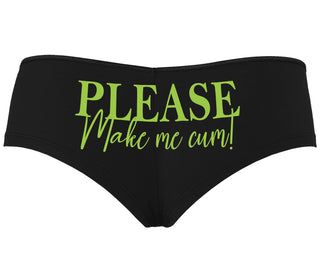 Please Make Me Cum - Black Boyshort