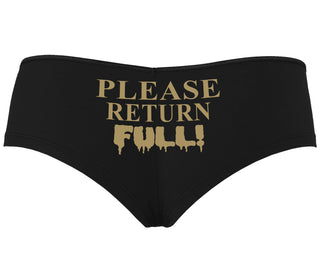 Please Return Full - Black Boyshort