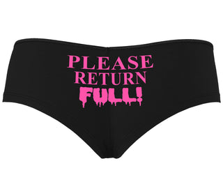 Please Return Full - Black Boyshort