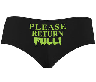 Please Return Full - Black Boyshort