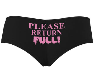 Please Return Full - Black Boyshort