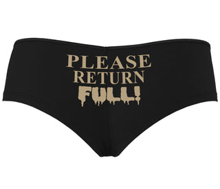 Please Return Full - Black Boyshort