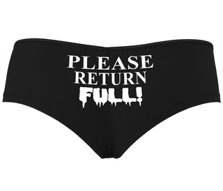 Please Return Full - Black Boyshort