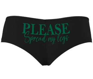 Please Spread My Legs - Black Boyshort