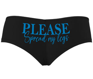 Please Spread My Legs - Black Boyshort
