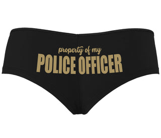 Property Of My Police Officer - Black Boyshort