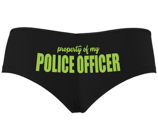 Property Of My Police Officer - Black Boyshort