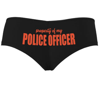 Property Of My Police Officer - Black Boyshort