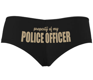 Property Of My Police Officer - Black Boyshort