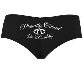 Proudly Owned By Daddy - Black Boyshort