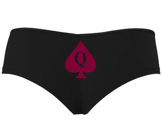 Queen Of Spades Logo - Black Boyshort