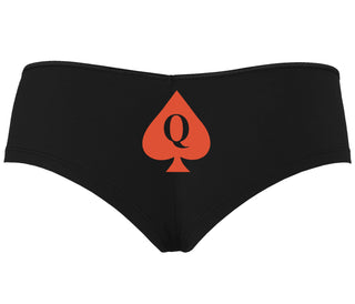 Queen Of Spades Logo - Black Boyshort