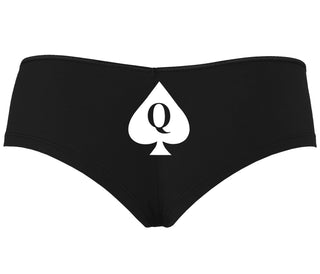 Queen Of Spades Logo - Black Boyshort