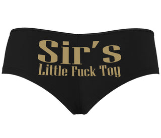 Sir's Little Fuck Toy - Black Boyshort