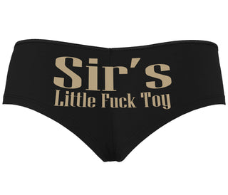 Sir's Little Fuck Toy - Black Boyshort