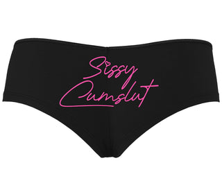 Sissy Cumslut - Black Boyshort