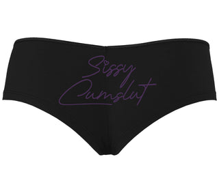 Sissy Cumslut - Black Boyshort