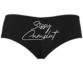 Sissy Cumslut - Black Boyshort
