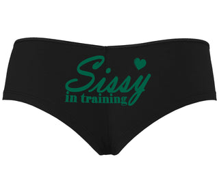 Sissy In Training - Black Boyshort